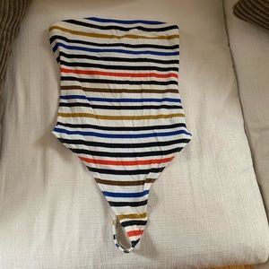Size medium urban outfitters striped body suit